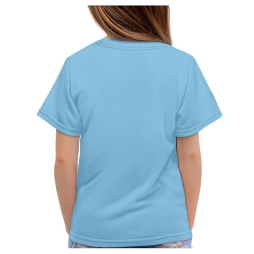 Image of Kids Graphic T-Shirt Boys Girls Novelty Tees Top Short Sleeve Shirts Summer Blouses 3-16