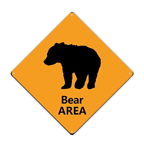 Panneau Bear Area vintage : idéal pour décorer votre chalet - 3