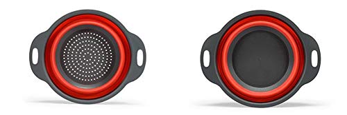 NAXIAOTIAO Double-Couche De Vidange Pliable Panier, Pique-Nique Bassin PP + TPR Idées Fruit Basket Qualité Alimentaire Passoire Pliable,b