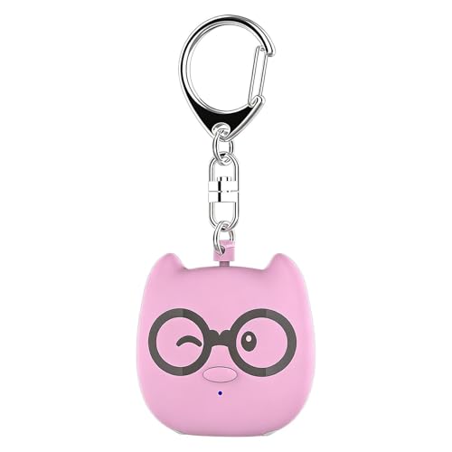 Llavero con Alarma de Seguridad - de Emergencia ruidosa Unidad de Carga USB de diseño | Accesorio de protección Personal, Equipo de Seguridad para Viajes, Dispositivo de Alerta para CAM