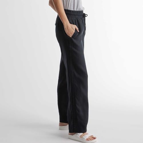 Womens Linen Pants Wide Leg Drawstring High Waisted Summer Pant Beach Clothes Lounge Loose Trousers with Pockets3