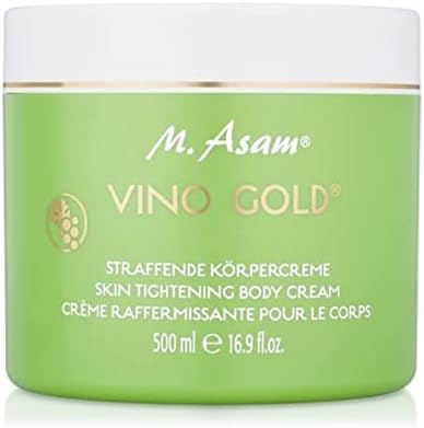 M. Asam Vino Gold Skin Tightening Body Cream (500ml)  Body Lotion with lifting properties, contains Shea Butter & Slimming Complex that helps target cellulite, skin care