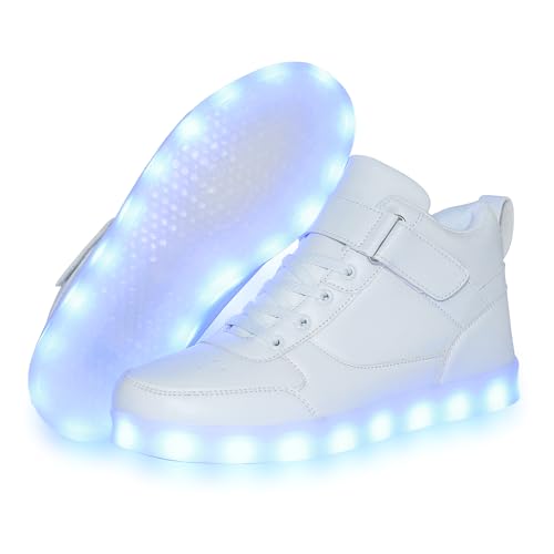 Image of YuanRoad Unisex LED Light Up Shoes with USB Charging Glowing Luminous LED Sneakers