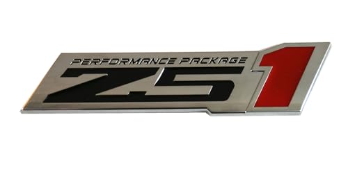 Image of 2pcs Z51 Performance Package Emblem Engine Hood 3D Badge Decal Replacement for Z51 (Chrome), EI-SilveCutom#2