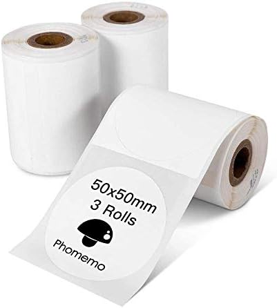 Phomemo self-Adhesive Transparent Thermal Label,40mm × 60mm Multifunctional Transparent LabelCompatible with Phommeo M110 M120 M220 M200 Printer, 130 Labels/roll (Transparent Label)