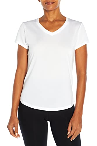 Bally Total Fitness Damen Matilda kurzen Ärmeln T-Shirt, Weiss/opulenter Garten, Small Cover