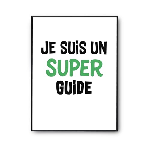 Affiche Un Super Guide 2 Otshirt Poster Décoration Murale Humour Anniversaire A3