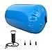 Aymzbd Inflatable Gymnastics Mat, Inflatable Tumbling Mat Lightweight Air Roller Gymnastics Barrel for Cheerleading Outdoor Home Use, Blue