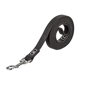   Leather-Dog-Training-Leash-Black-6-Ft-Long-x-34-Wide-Dog-Walking-Leash-Best-for-Medium-Large-Dogs-Latigo-Leather-Dog-Lead-Puppy-Trainer-Leash