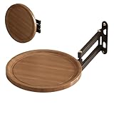 Generisch Klappbarer Wandtablett | Ausziehbarer Schreibtisch An Der Wand,Runder Klappbarer Tisch | Für Wohnungsbesitzer Mieter Schlafzimmer Badezimmer Küche Kleine Räume Balkon Eingangsbereich