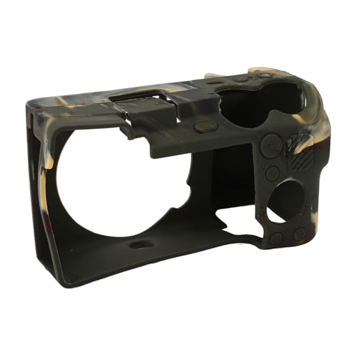 Funda para cámara para A6700 protectora de silicona flexible verde 3