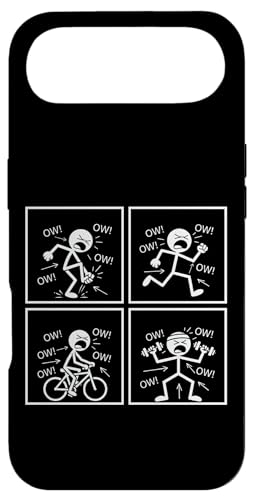 Ow Ow Ow Ow Stickman Figure Humorous Chronic Pain Awareness �X�}�z�P�[�X iPhone Air �p