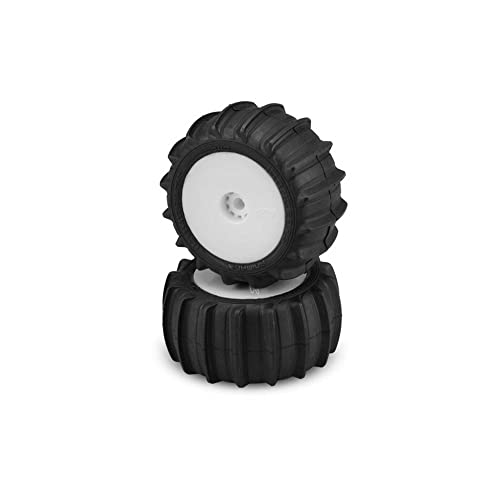 J Concepts Inc. Animal Green Compound Pre-Mounted White Wheels 2 JCO40401221 RC Tire