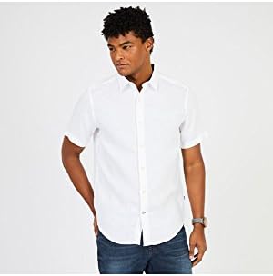Solid Linen Button Down Shirt 