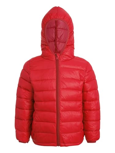 YiZYiF Boys Girls Winter Lightweight Puffer Jacket Kids Teen Hooded Warm Down Coat Outwear