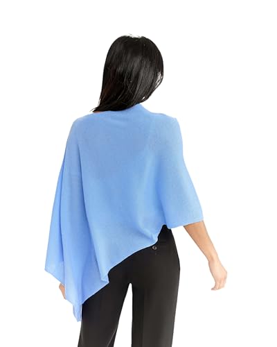 Image of CLAUDIA NICHOLE Womens 100% Cashmere Dress Topper - Cashmere Poncho Wrap