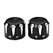 GIDIBII Front Axle Nut Cover Cap 2PCS Compatible with Harley Dyna Softail Electra Road Glide Sportster 2002-2021(Black B)