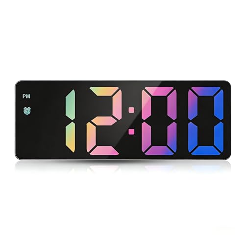 Image of AMIR Upgraded Digital Alarm Clocks for Bedrooms, LED Digital Clock with Dual Power Supply, 12 /24H, Dimmable,DST,Snooze,Desk Clock for Home Office School