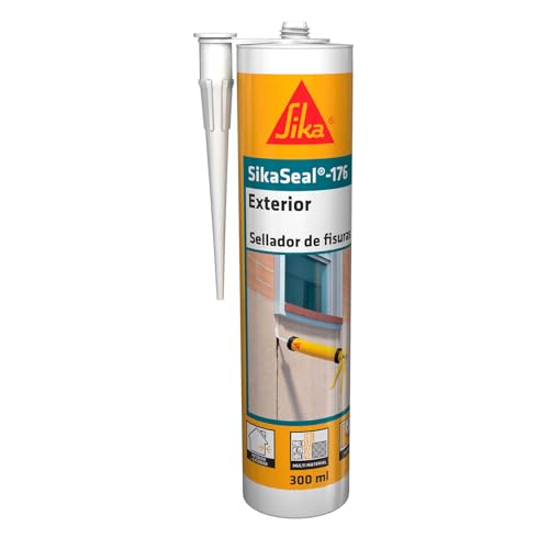 SIKA - Sellador de fisuras - SikaSeal 176 Exterior - Blanco - Sellador acrílico para juntas de conexion y movimiento - Fácil de aplicar - 300ml