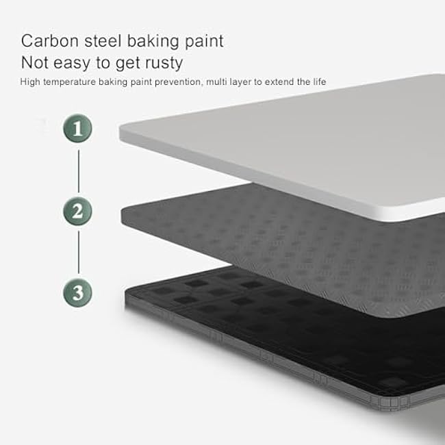 Sliding Tray for Coffee Maker, Countertop Storage Slider Microwave Oven Sliding Tray Carbon Steel Pull Out Organizer Shelf for Kitchen Appliances (Black)