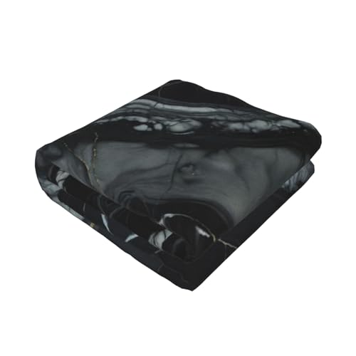 Couverture de lit légère marbre noir pour vos soirées canapé - 3