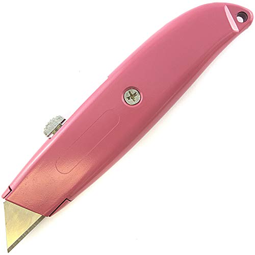 BestSeller989 Ladies Pink Utility Knife Box Cutter 3 Position Retractable Blade Lock Tool