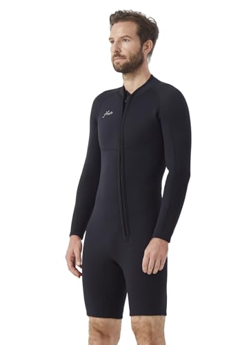 Hevto Shorty Wetsuit Men 2mm Neoprene Front Zip Wet Suit in Cold Water for Surfing Swimming Paddle...