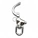 QualiTime Swivel Eye Snap Shackle - 316 Stainless Steel Quick Release Snap Shackle for Sailing, Rigging, SCBA Mask Clip, Spinnaker, Halyard, 124mm(4.88