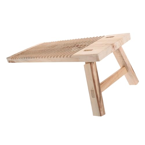 MUSISALY Wooden Laundry Cleaning Board Hand Washing Washboard Old Fashioned Scrubboard Effort-saving Household Tool