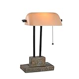Kenroy Home 21041SL Greenville Desk Lamps, Small, Natural Slate with Oil Rubbed Bronze Accents