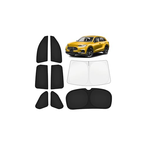 Image of KUST Car Window Shades for Honda HR-V 2023-2025 2026 Windshield Sun Shade Side Window Cover UV Block Privacy Protection HRV Accessories for Camping Blackout Rear Back Full Set 8PCS