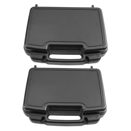 Baluue 2 piezas Caja Organizadora Pequeña Resistente y Portátil para Herramientas Unidades con Compartimentos Múltiples para Tornillos y Protección Duradera para Uso Doméstico y Taller