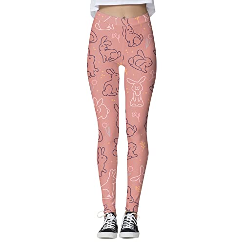 NHNKB Custom Women's Easter Resurrection Festival Printed Trousers Custom Tights Running Pilates Long Tights Glitter Car Accessories, pink, M NHNKB Custom Women's Easter Resurrection Festival Printed Trousers Custom Tights Running Pilates Long Tights Glitter Car Accessories, pink, M