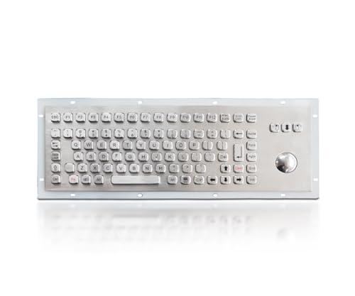 K-TEK-A392-MTB-FN-DWP �X�e�����X�X�`�[���L�[�{�[�h �g���b�N�{�[���t�� �H�Ɨp�L�[�{�[�h IP65�h�� �j��h�~ �p�l���}�E���g 91�L�[ �t�@���N�V������USB�t�� �}�C�j���O ��� �Z���t�T�[�r�X�[�q