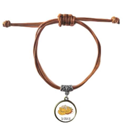 Bracelet couple cuir double nourriture de serpent tofu taïwan noir