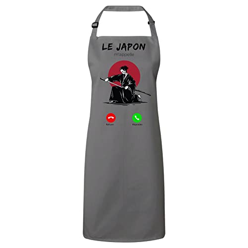 Tablier cuisine anti-tache samouraï pour cuisiner proprement sans salir vos habits
