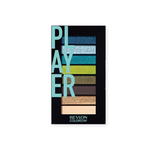 Image of Revlon Eyeshadow Palette, ColorStay Looks Book Eye Makeup, Highly Pigmented in Blendable Matte & Metallic Finishes, 910 Player, 0.12 Oz