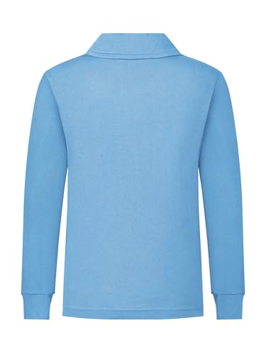 QBK 2T to Youth Boys' Long Sleeve School Uniform Pique Polo Toddler Kids Neon Collared Golf Shirt4