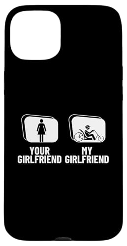 Your Girlfriend My Girlfriend Funny Recumbent ] X}zP[X iPhone 15 Plus p