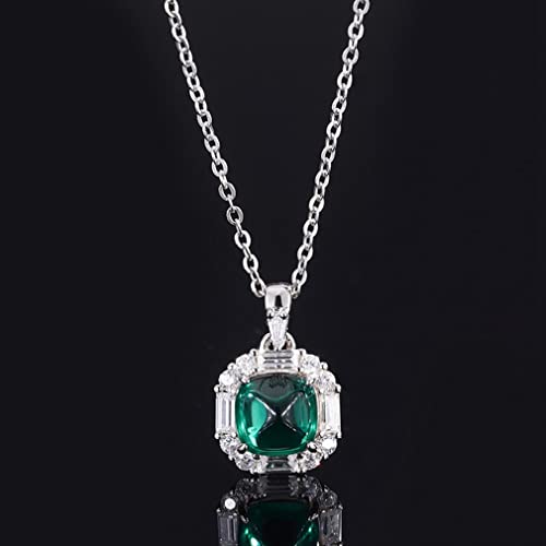 Collier moissanite et rubis en argent 925 à porter pour sublimer vos soirées