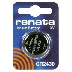 Pila de moneda de litio Renata CR2430 3V miniatura 1