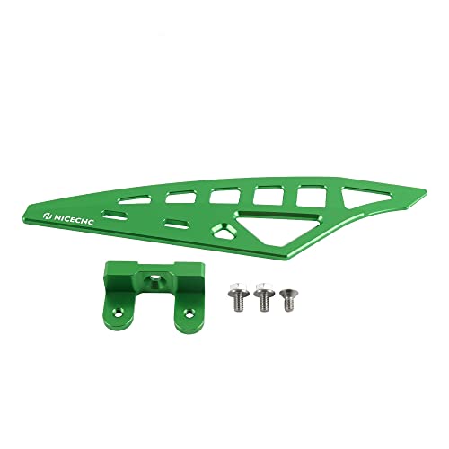 Nicecnc Green Chain Guide Guard Cover Protector Case Saver Compatible With Kawasaki Klr650 2008-2018 2010 2011 2012 2013 2014 2015 2016 2017,Lightweight, High Hardness #TOP6