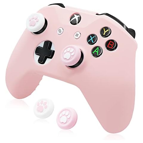 BRHE Xbox Ones Controller Skin Cover,Anti-Slip Silicone Cover Skin Case for Xbox Ones/X Controller with Thumb Grips Caps x 2 Cover