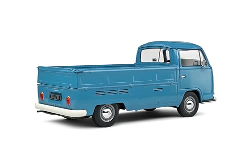 Solido Volkswagen T2 Pick Up 1:18 Azul 1968 miniatura 7