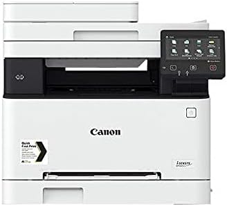 Canon i-SENSYS MF645Cx All-in-1 Wireless Colour Laser Printer - A4 Print, Copy, Scan, Fax - 21 ppm, Universal Login Manager - Wi-Fi & Mobile Print - Secure & Sustainable Office Printer