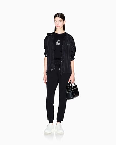 A|X Armani Exchange Para Mujer. XW000824AF10818UC001 PantalóN Joggers Small Logo Negro (Xs), AlgodóN, CláSico - 5