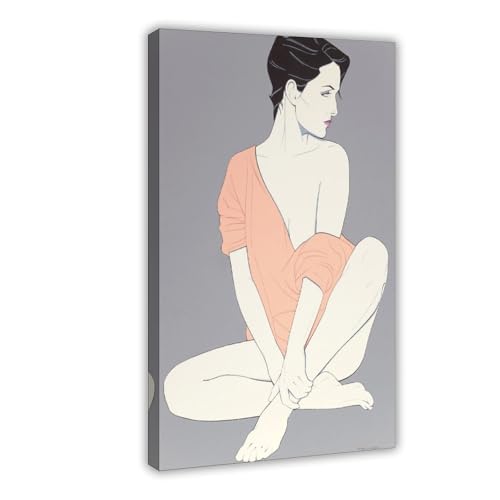 Impression sur toile Her Casual Pose 1983 Patrick Nagel 30x45 cm