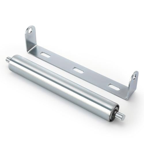 image for Elsjoy 4 Pack 10 Inch Long Roller And Bracket Set With 1.5' Diameter, 