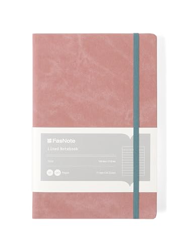 Image of A5 Professional Notebook, 244 Lined Pages, 100 GSM Thick Paper, Premium PU Leather Hardcover, Includes 2025 Reference Calendar Card, Rosd Tan