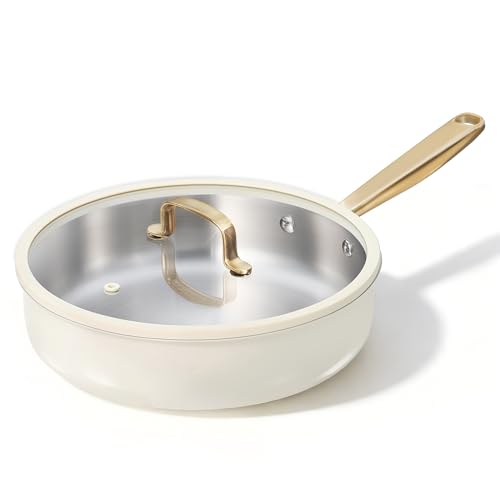 Carote 10 Inch Stainless Steel Frying Pan With Lid